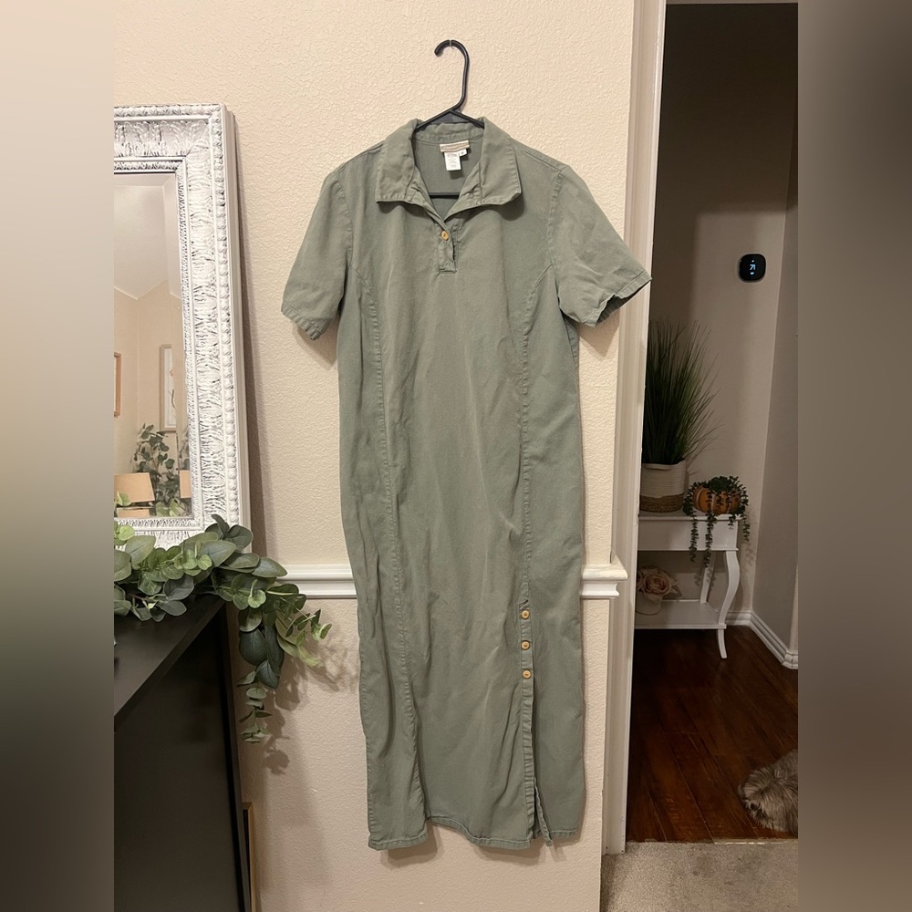 Coldwater Creek Sage Green Top medium - Picture 2 of 10